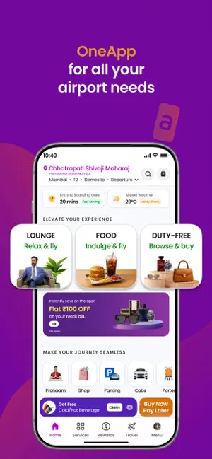 Adani OneApp: For Smart Travel iPhone screenshot 1