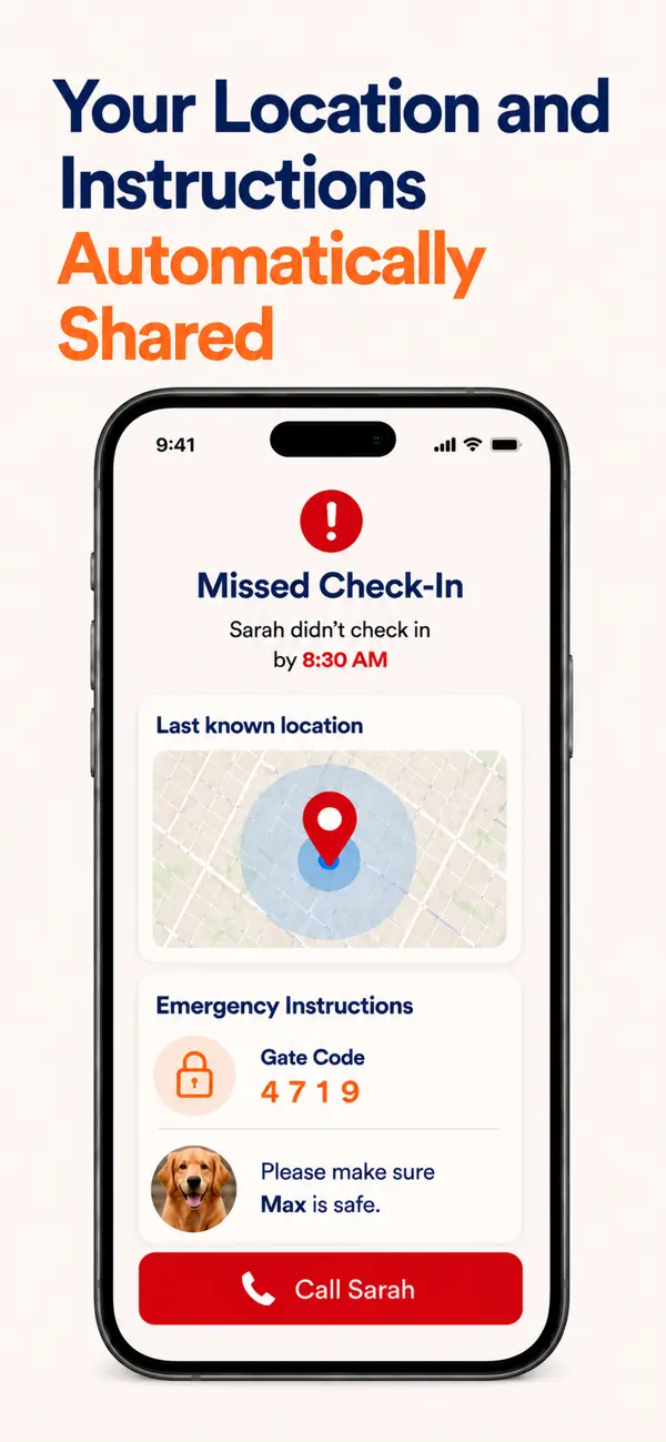 Screenshot #3 pour Circle Alert Wellness Check In