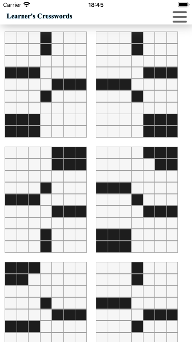 Learner's Crosswords Screenshot