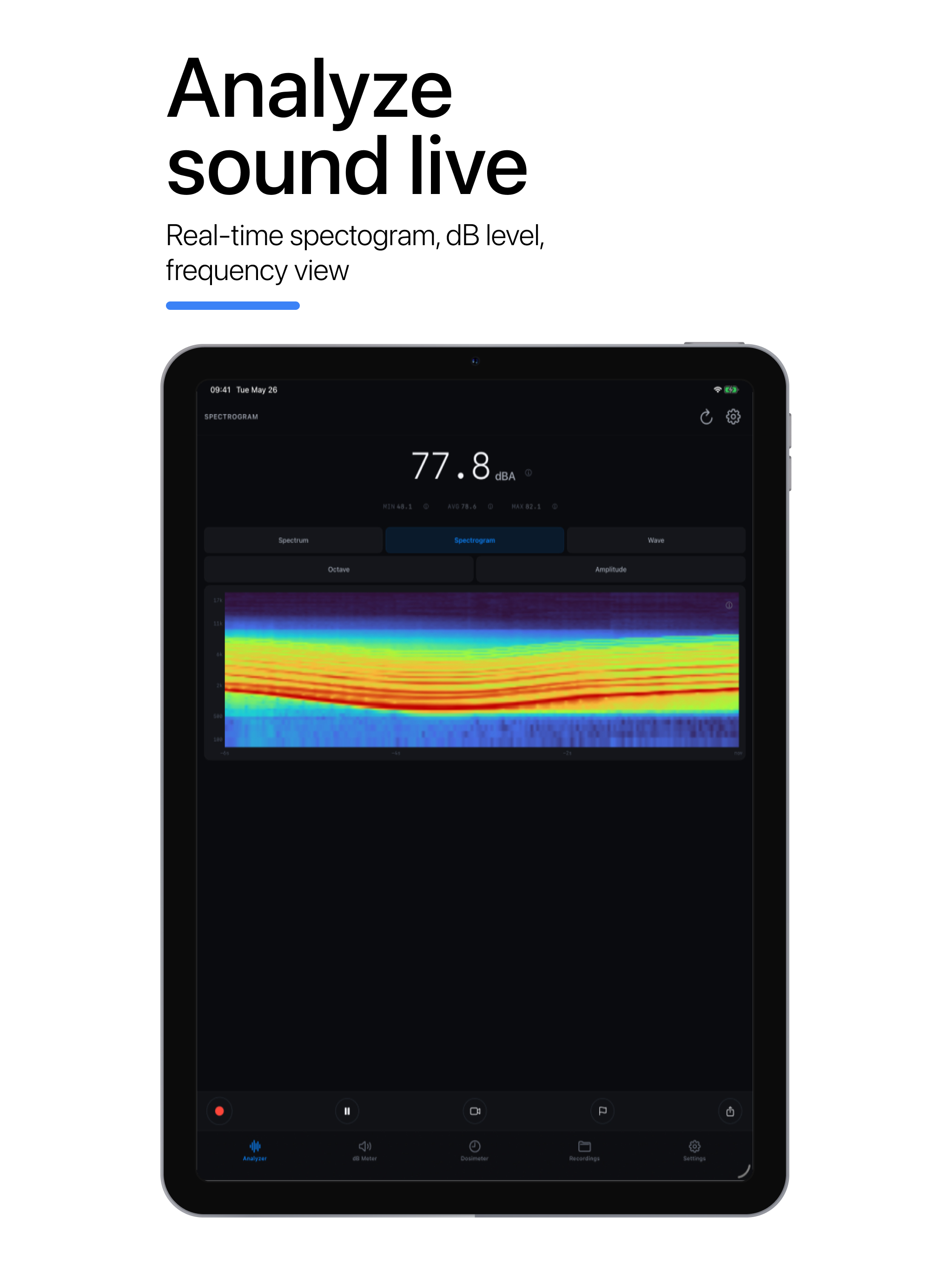 Frequency Analyzer: dB Meter