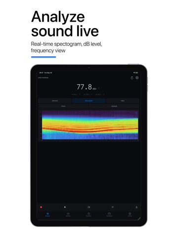 Frequency Analyzer: dB Meter iPad screenshot