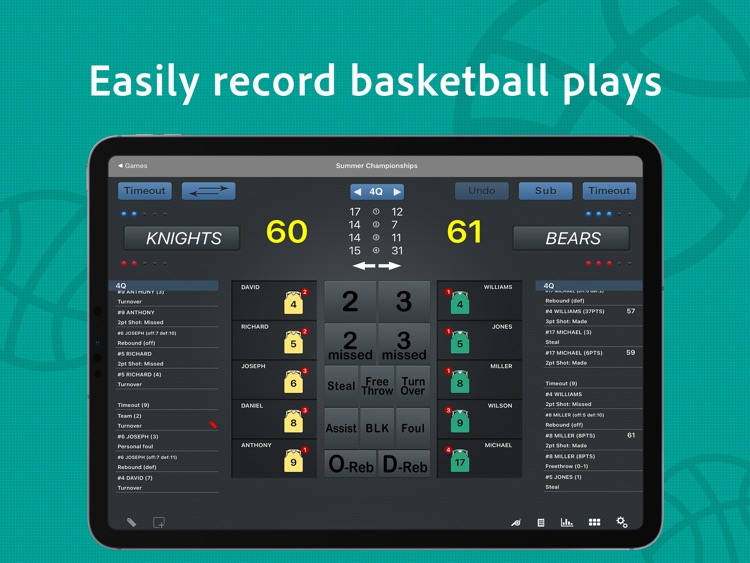 HOOP J for Basketball Scores