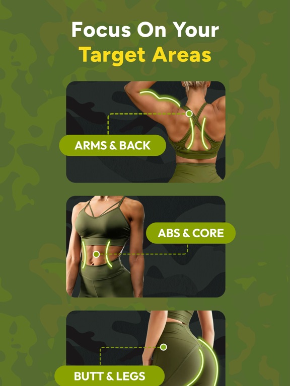 Military Calisthenics Women iPad screenshot 3 - Health & Fitness app