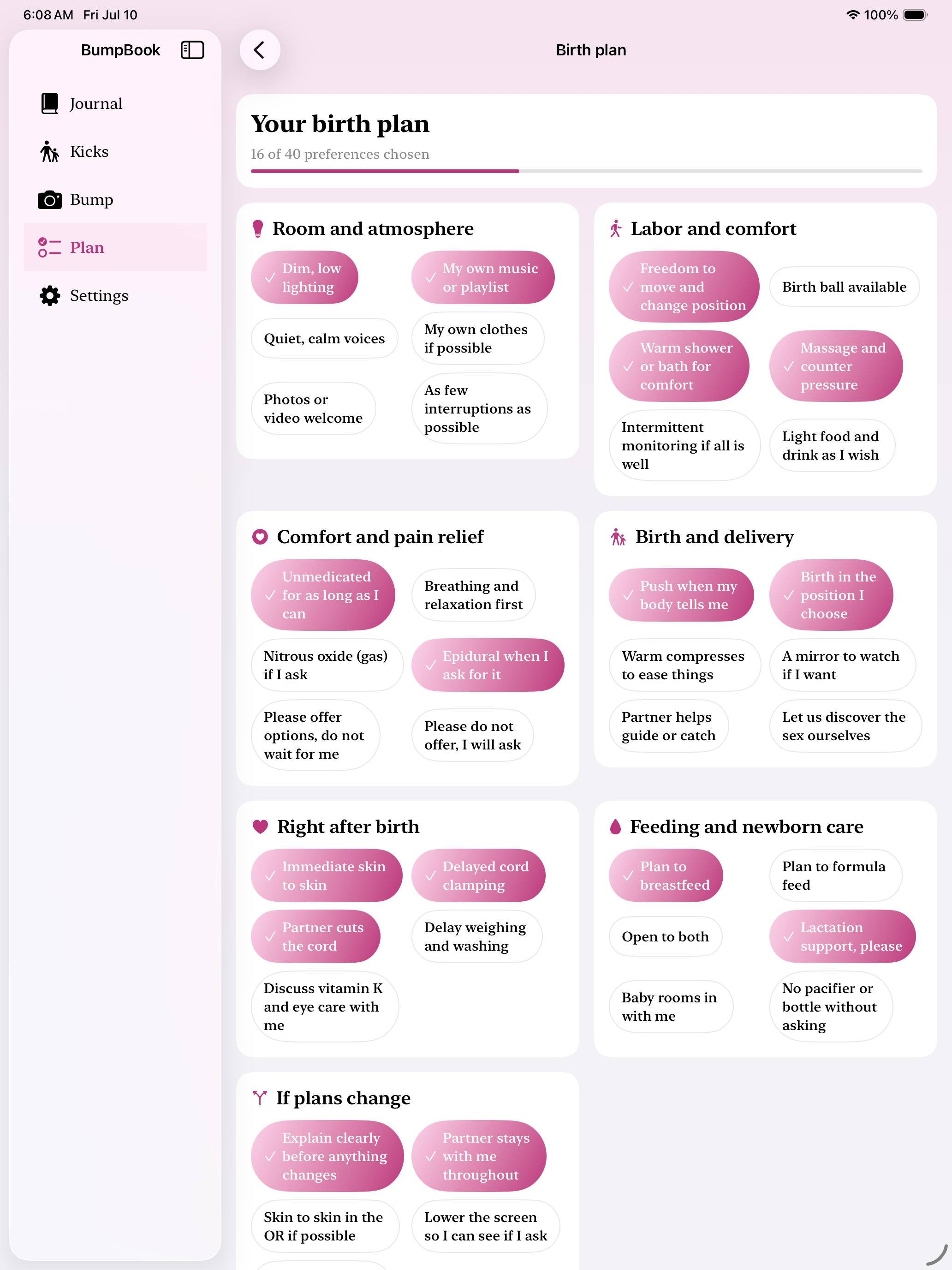 BumpBook: Pregnancy Journal screenshot 8