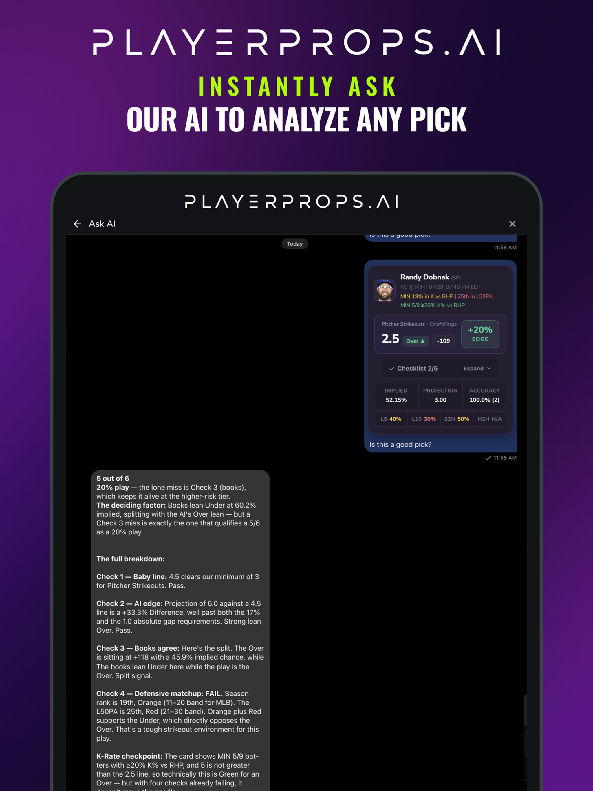 PlayerProps.ai: Bet Smarter screenshot 10