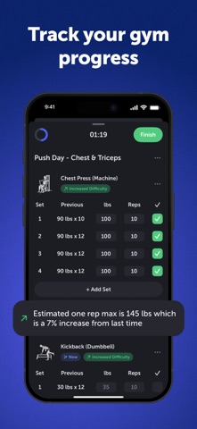 Arc AI: Gym Workout Planner iPhone screenshot
