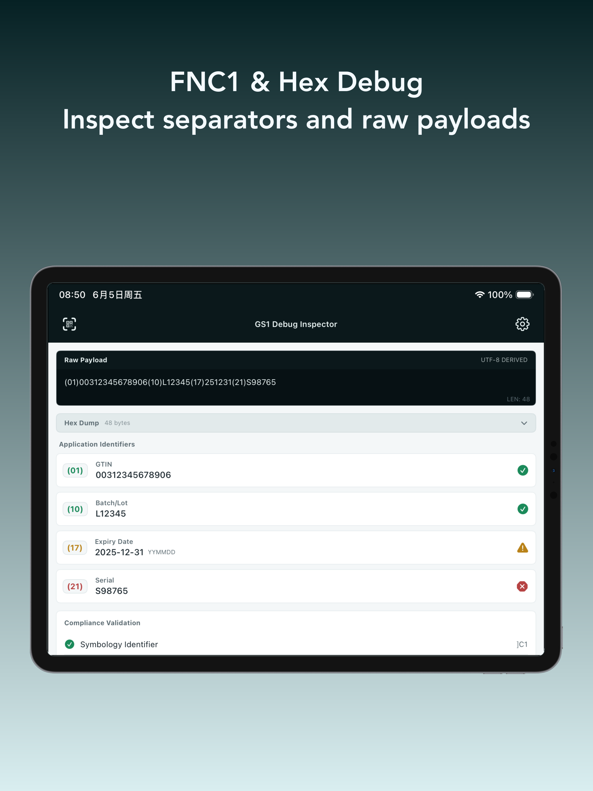 GS1 Barcode UDI Field Check screenshot 11