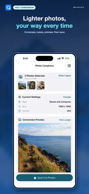 Photo Resize Compressor screenshot 1