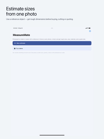 MeasureMate AI - Size Estimate iPad screenshot