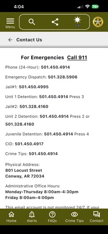 Faulkner County AR Sheriff Screenshot 4 of 5