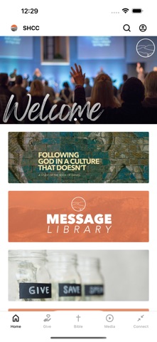 Seymour Heights Christian app screenshot