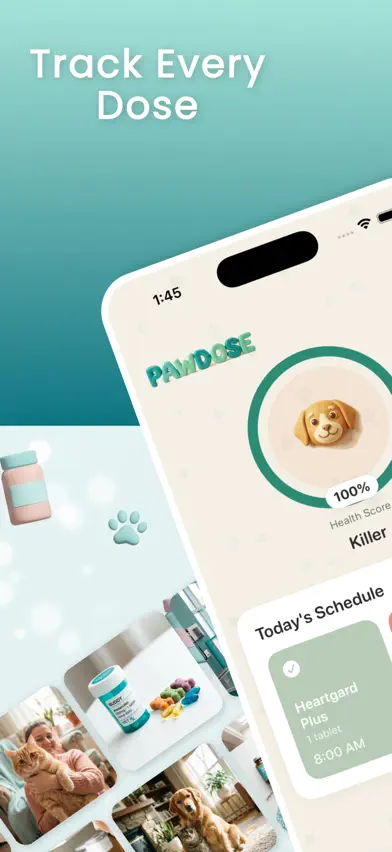 PawDose: Pet Med Tracker screenshot 1