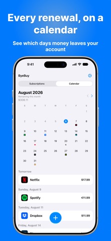 ByeBuy - Subscription Tracker Screenshot 2 of 5