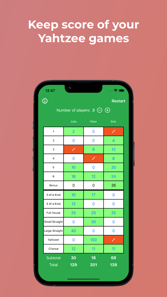 #1. Yatzy / Yahtzee Scores (iOS) 由: Valentin Walker