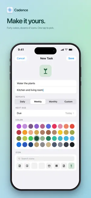 Cadence: Track Recurring Tasks screenshot 3