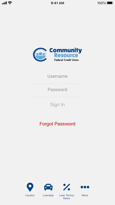 CRFCU Mobile Banking Screenshot