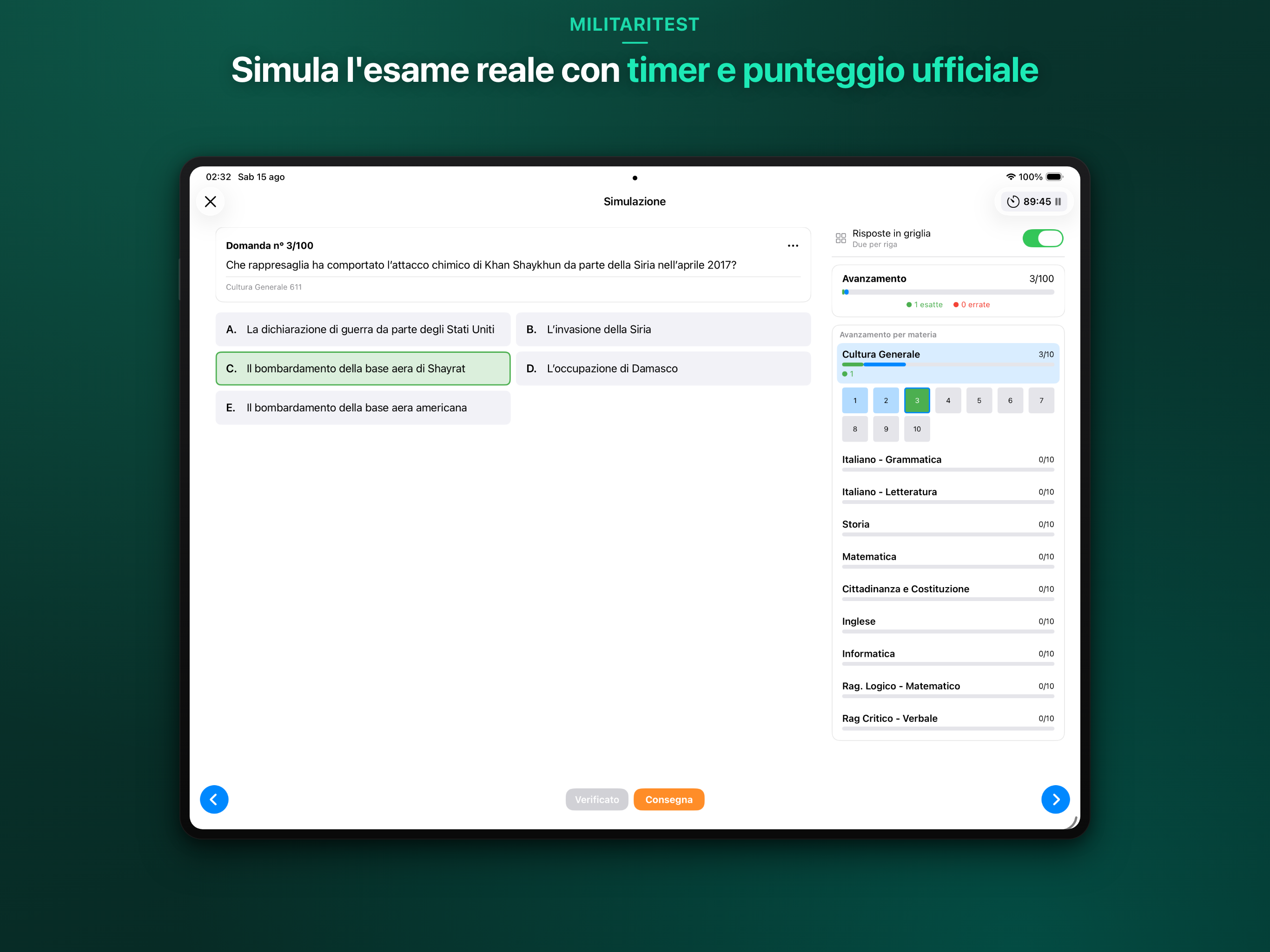 MilitariTest - Simulatore quiz screenshot 10