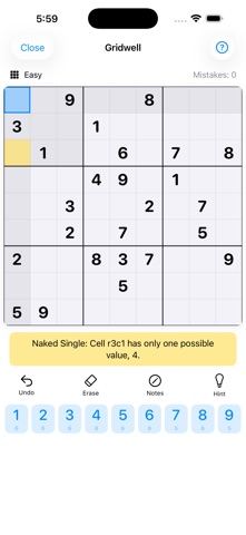 Gridwell: Sudoku & Killer Screenshot 2 of 8