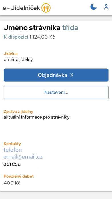 e-Jídelníček Screenshot