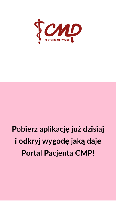 Portal Pacjenta CMP Screenshot