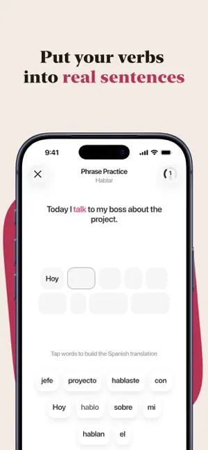 Hablo - Spanish Verbs Trainer screenshot 2