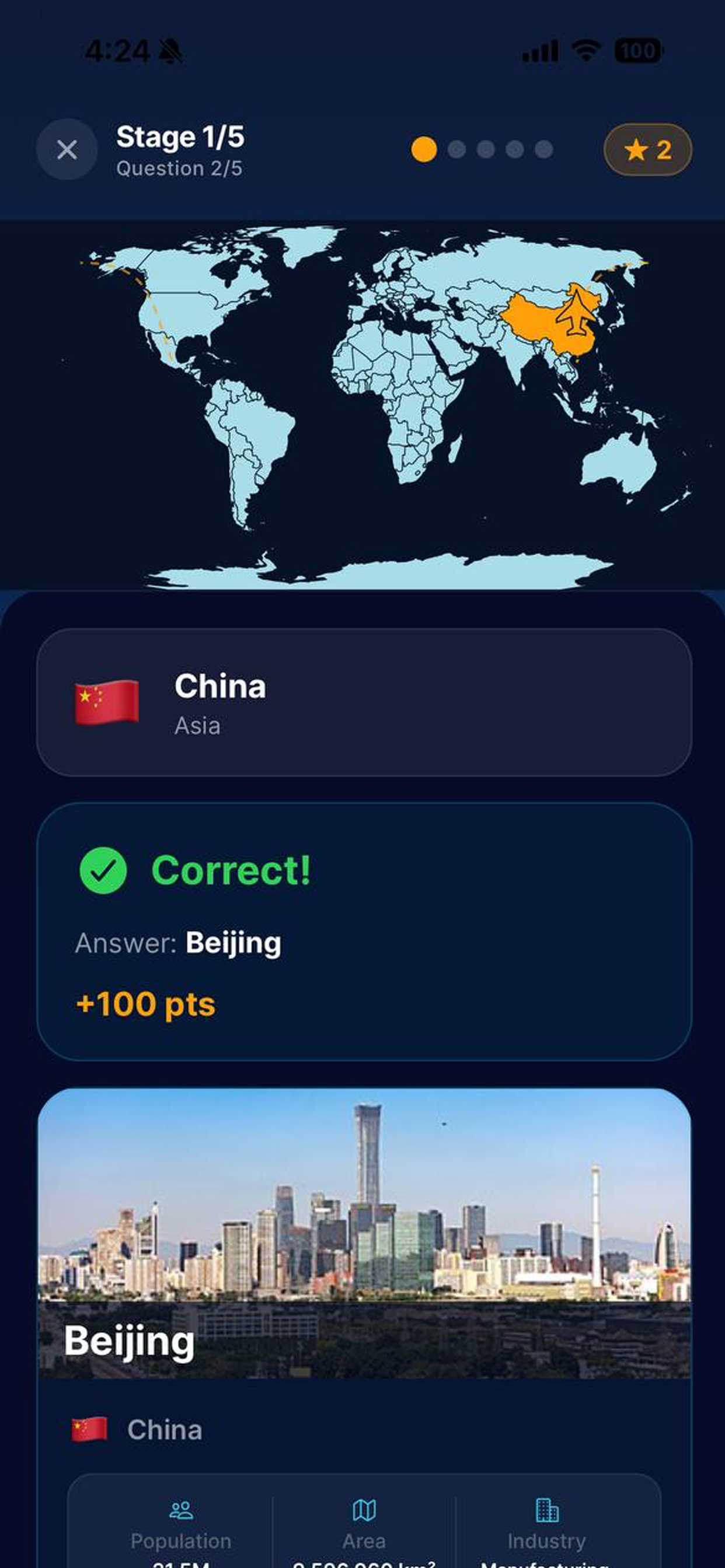 Capital Quiz: World Tour Game screenshot 4