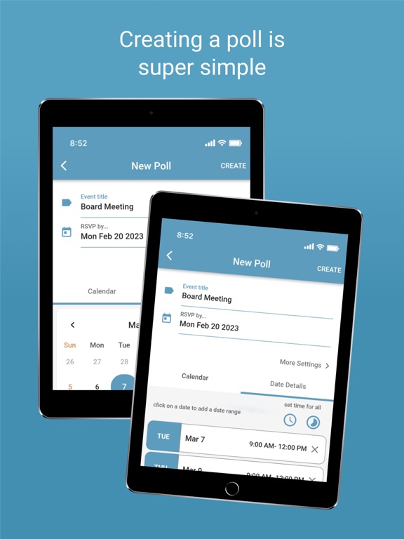 WhenAvailable iPad screenshot 4 - Productivity app
