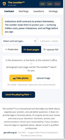 The Leveller app screenshot