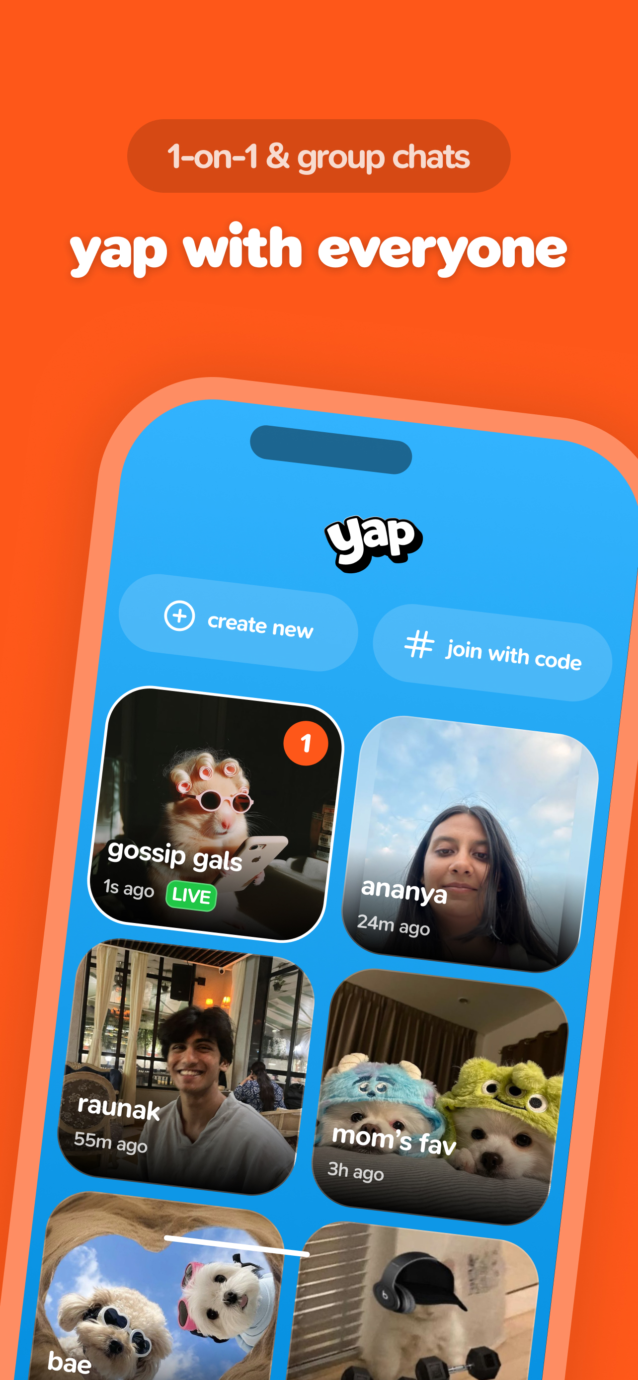 yap: group chat on video screenshot 5