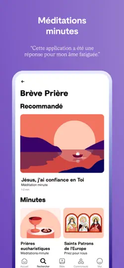 Capture d'écran de Hallow: Prière & Méditation sur iPhone 6