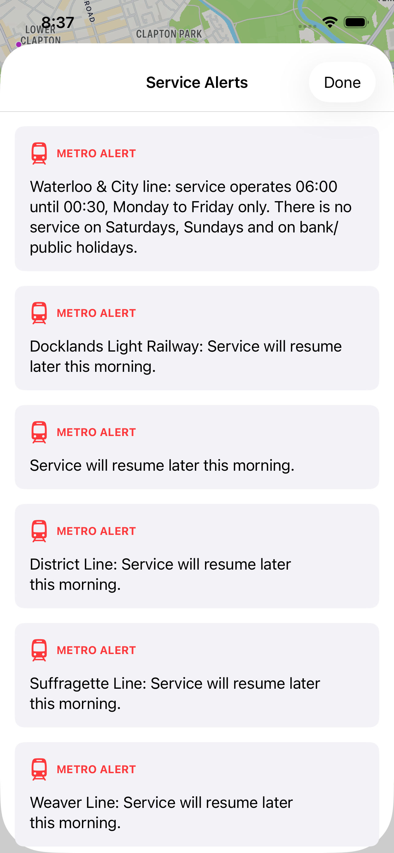 LON Next Bus screenshot 5