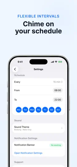 Скриншот Chimebird - Hourly Voice Chime на iPhone 3