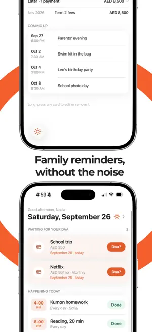 Daa! — Family Reminders screenshot 2