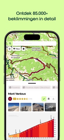 climbfinder - cols & hills iPhone screenshot 2