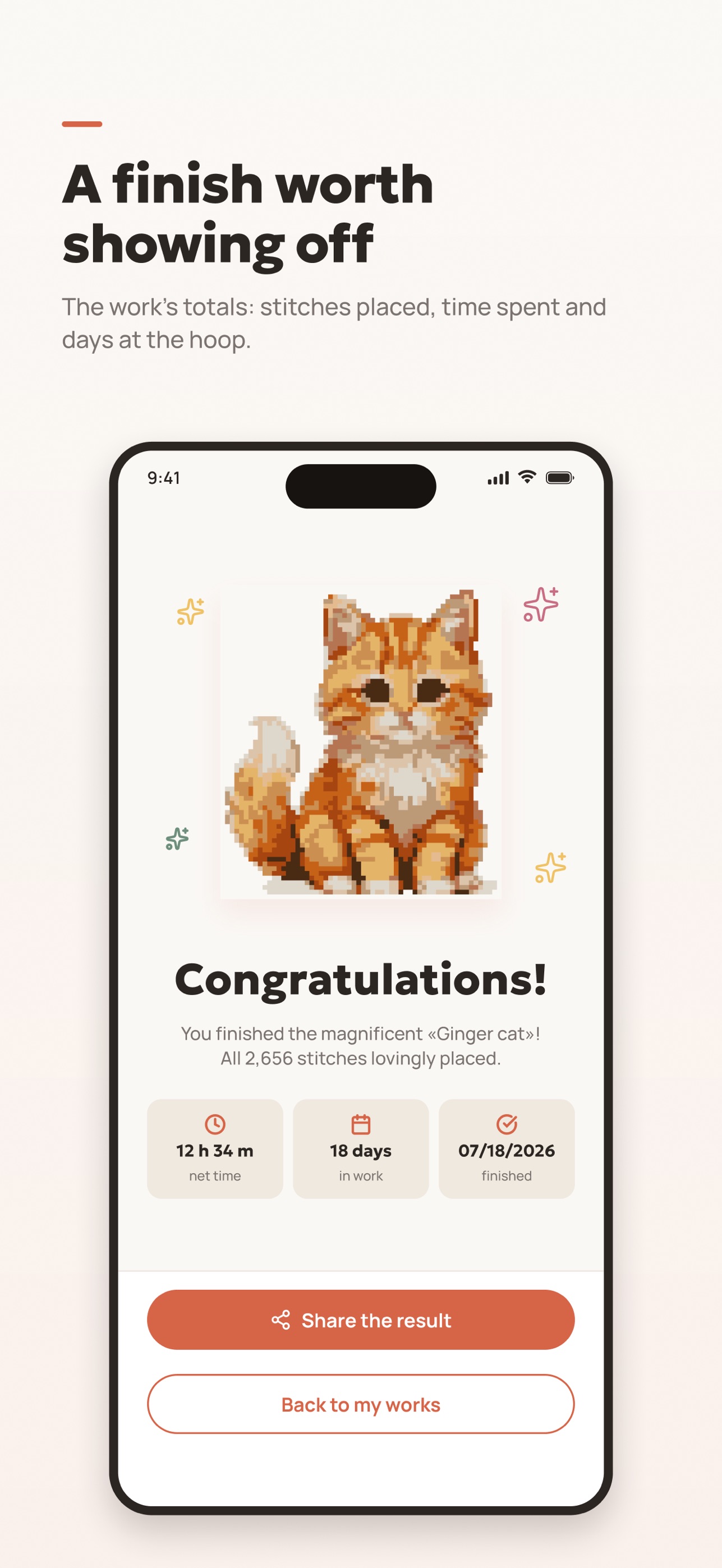 Screenshot 8 of Stitchy — cross-stitch charts