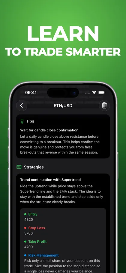 Captura de tela 3 de 3 de AI Trading Assistant ChartCam