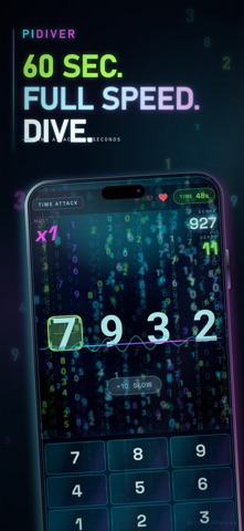 PI DIVER - Pi Typing Game Screenshot 3 of 5
