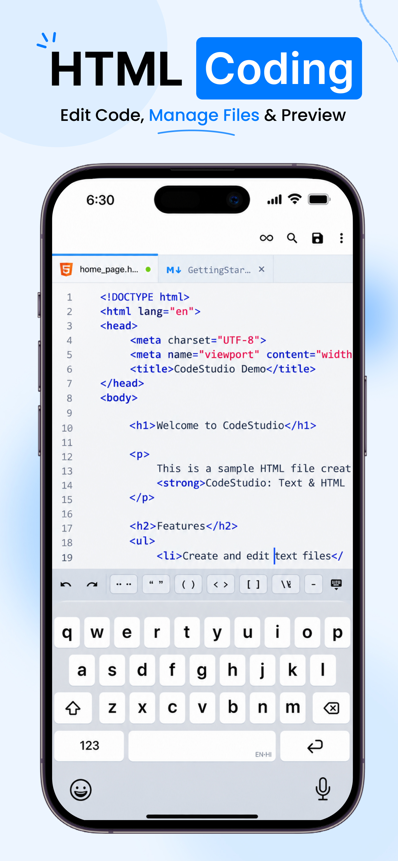 CodeStudio: Text & HTML Editor
