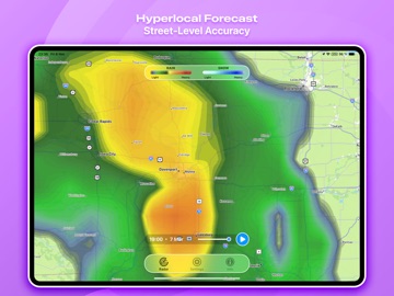 Regenradar & Buienradar Pro iPad app afbeelding 4