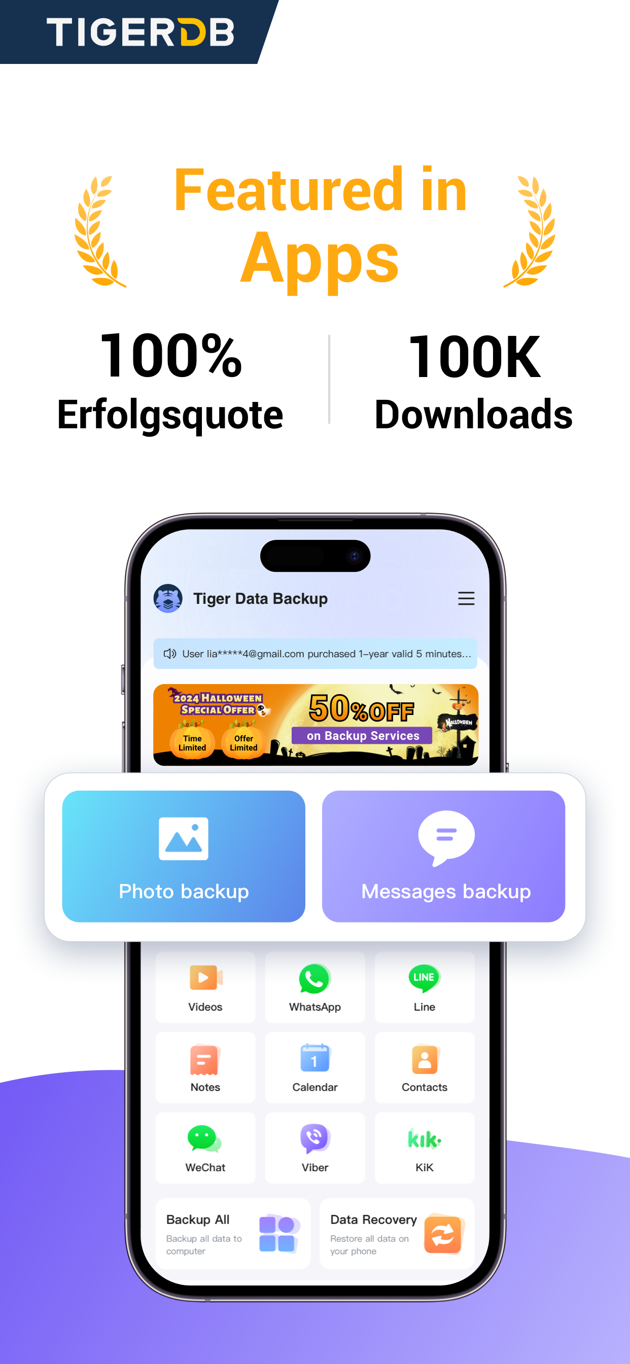 Tiger Data Backup + Transfer