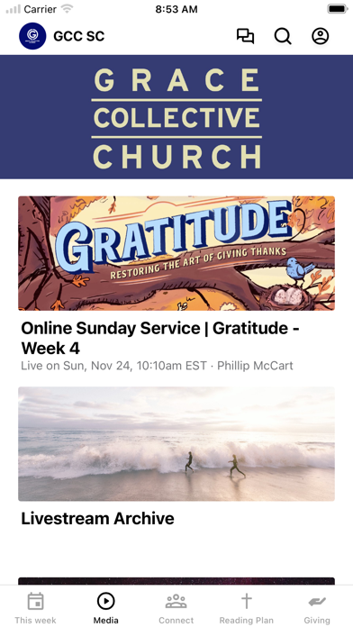 Grace Collective Church Screenshot