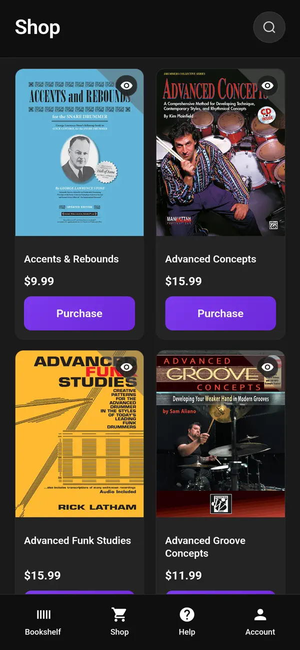 Screenshot #2 pour Hudson Music Digital Bookstore