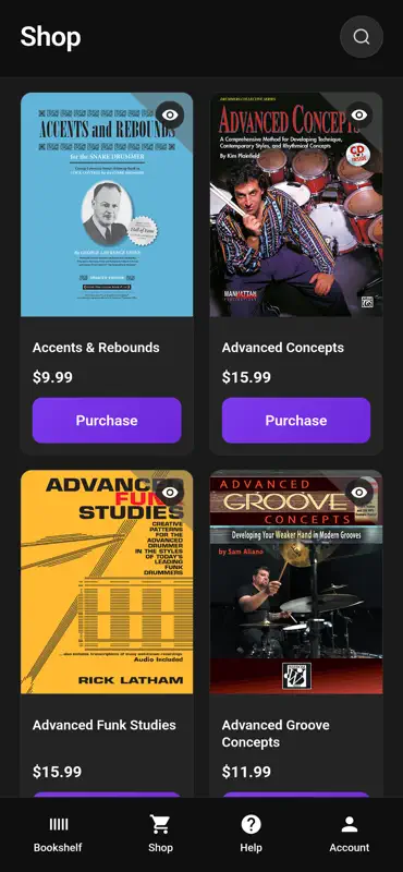 Hudson Music Digital Bookstore screenshot 2 of 10