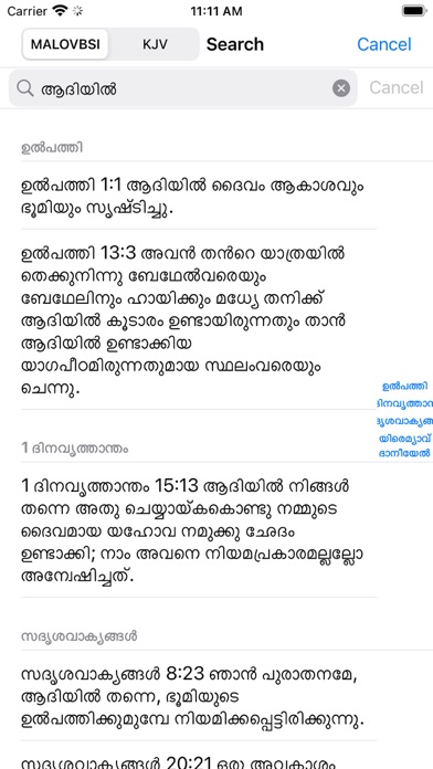 Malayalam English Audio Bible Screenshot