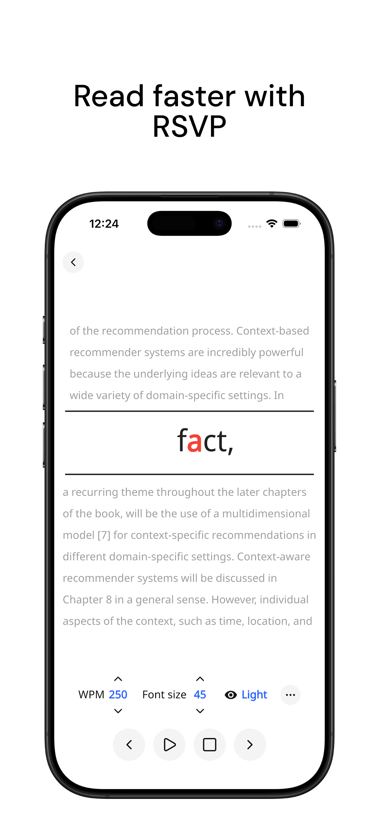 Speedy Reader - RSVP screenshot 2