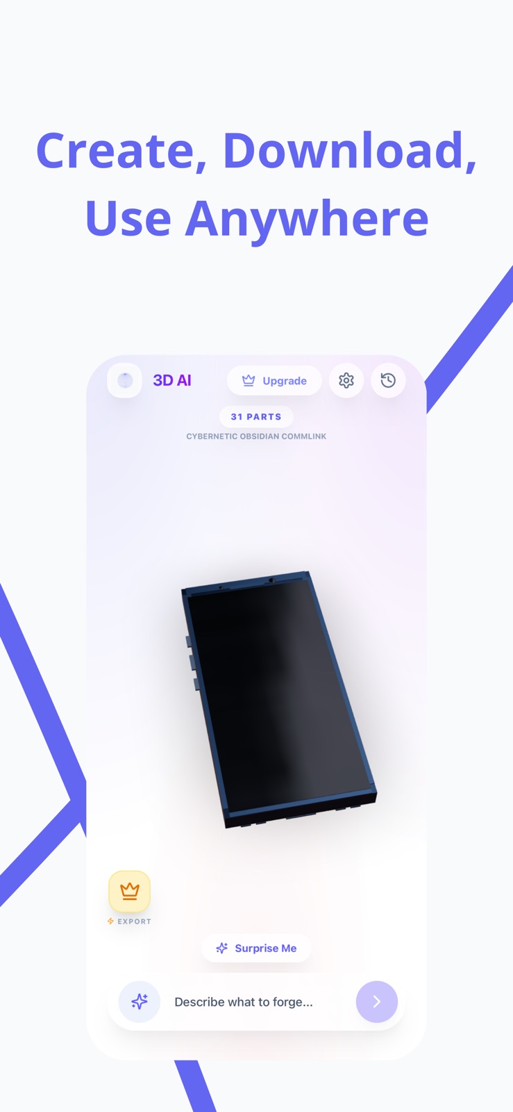 3D AI Model iphone screenshot 2