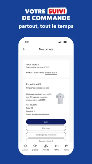 Capture d'écran de INTERSPORT France sur iPhone 9