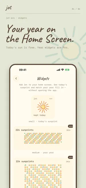 Jot — A Sun for Every Day screenshot 4