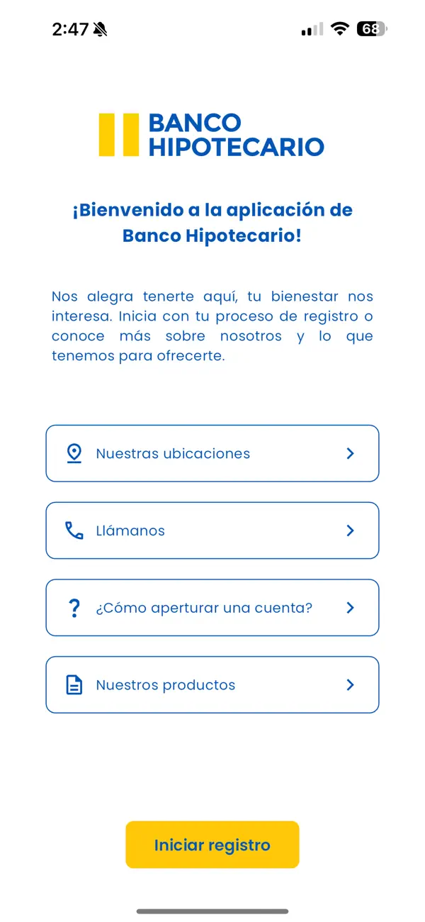 Screenshot #1 pour App Móvil BH
