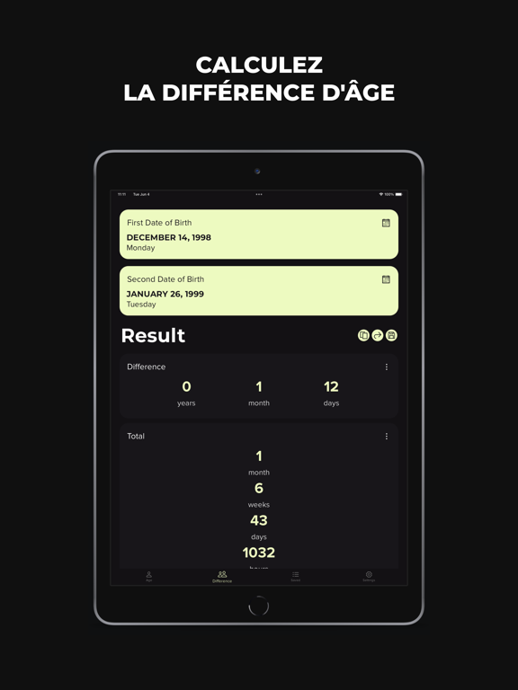 Screenshot #6 pour Calculateur d'âge et de jours